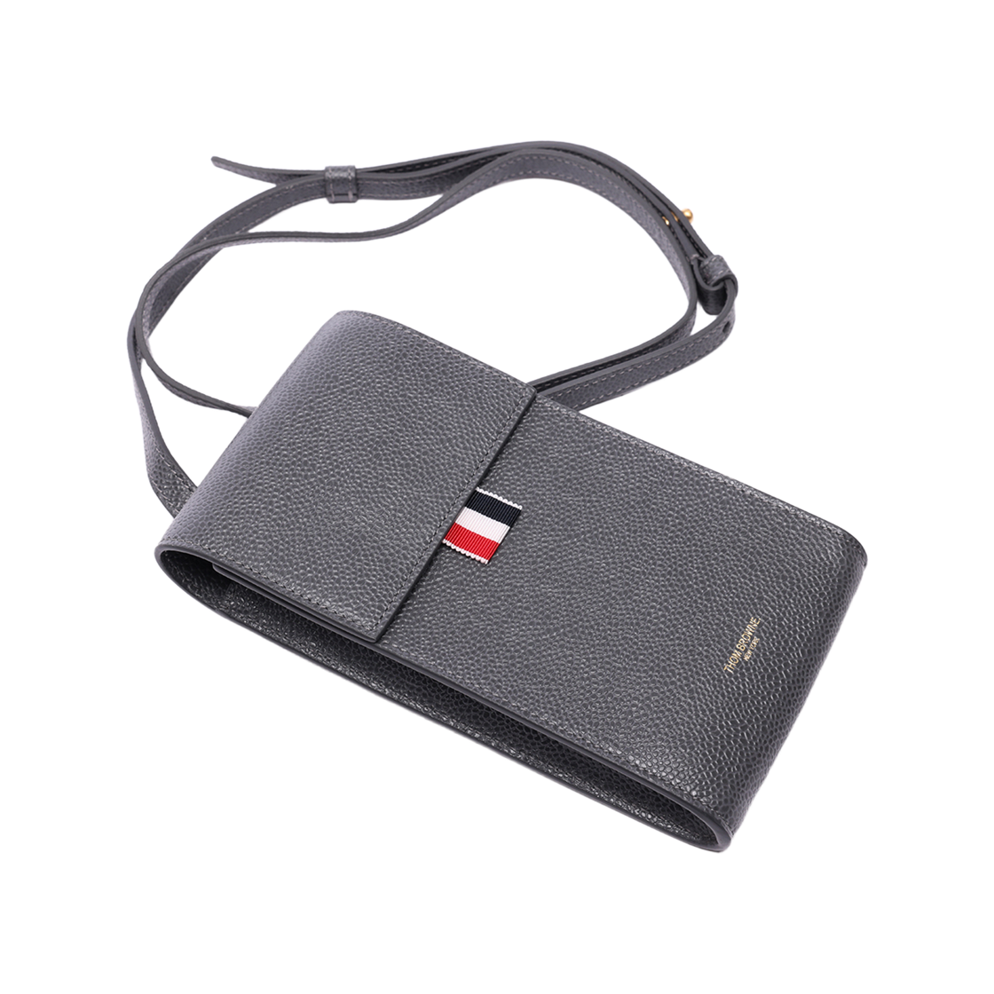[25% 쿠폰] 톰브라운 스트랩 휴대폰 홀더 블랙 다크 그레이([25% 쿠폰] Thom Browne Strap Phone Holder Dark Grey) - 6