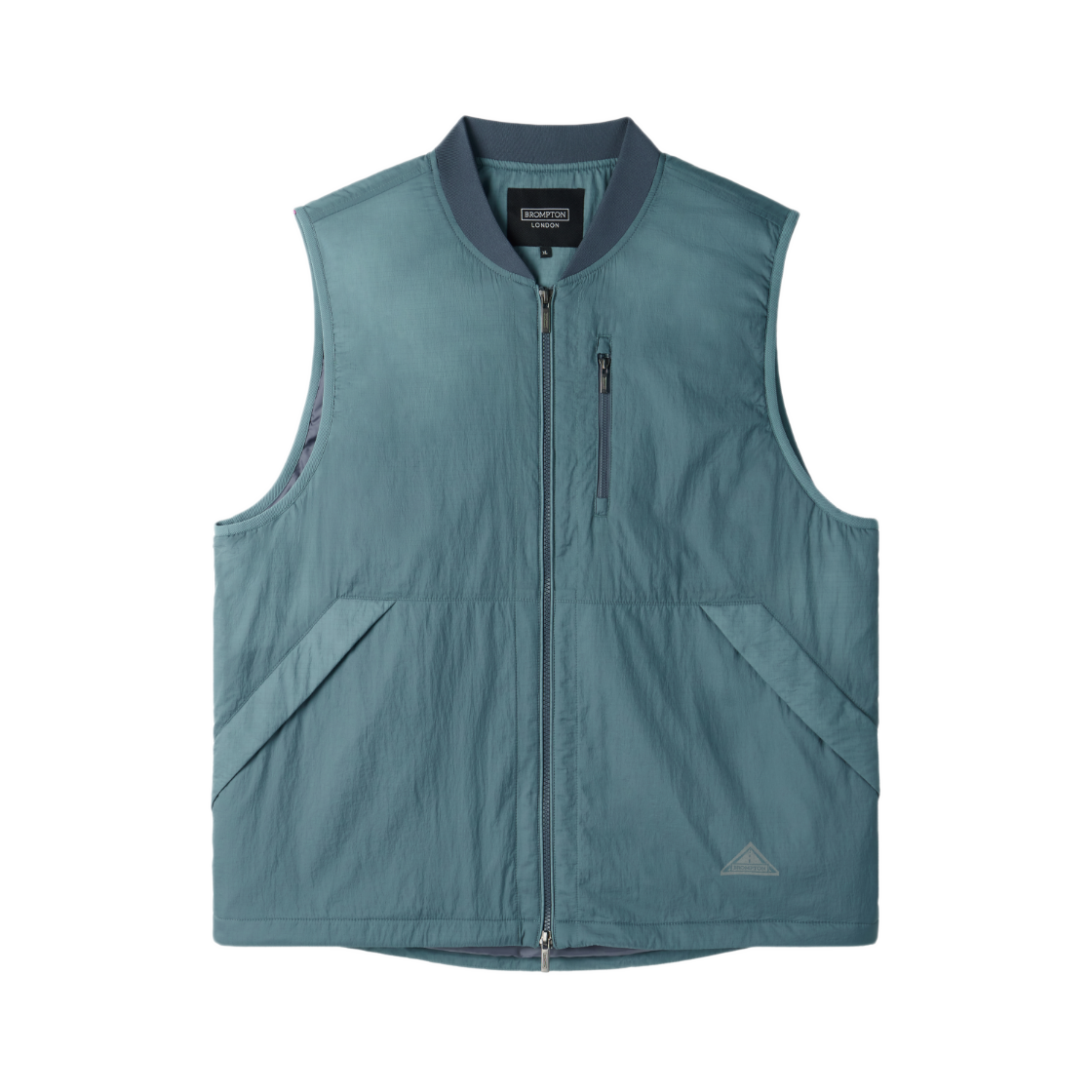 P254MPV130059 BROMPTON LONDON Lightweight Padded Vest L Blue
