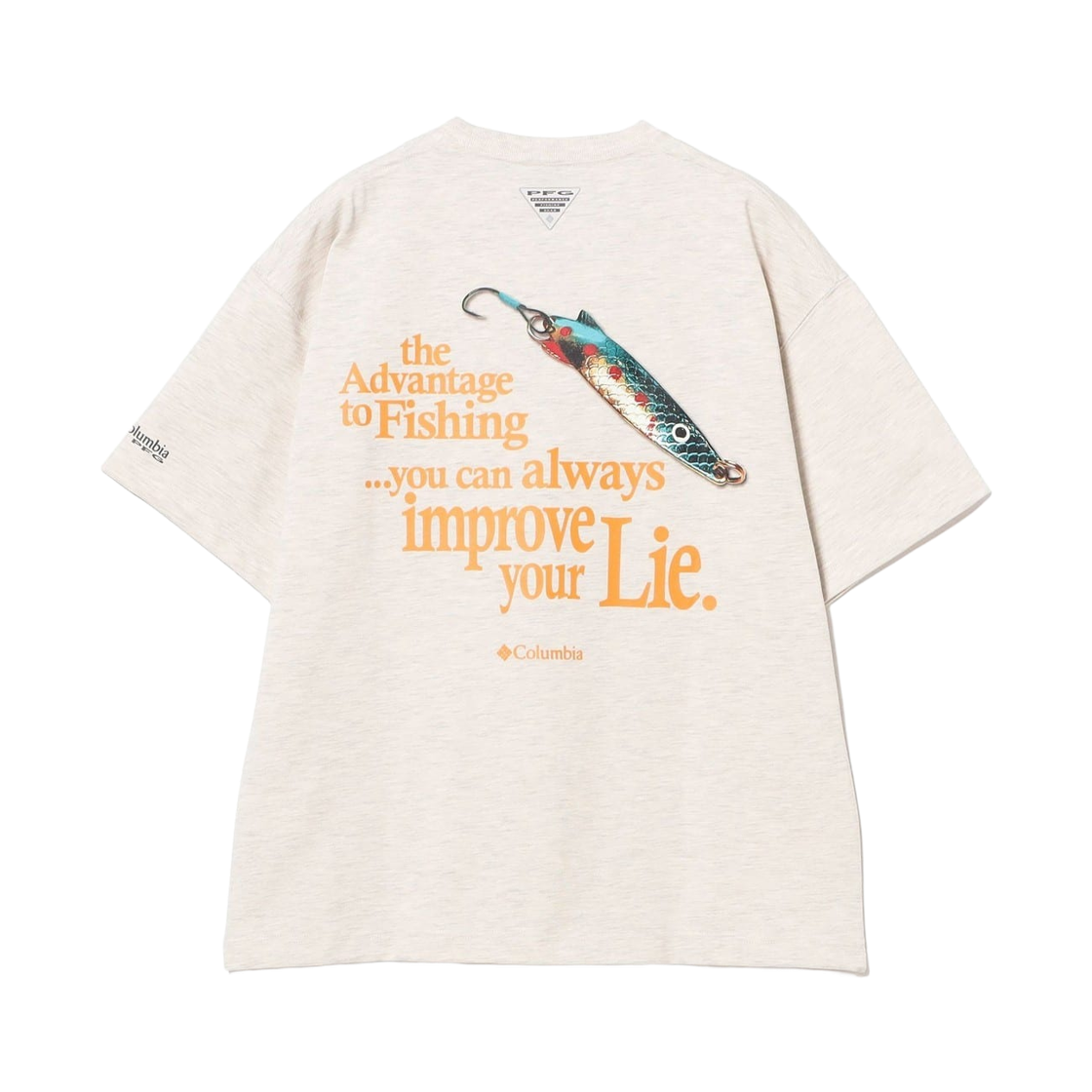 (W) 컬럼비아 x 빔즈 보이 그래픽 티셔츠 컬리지에이트 스톤((W) Columbia x Beams Boy Graphic T-Shirt Collegate Stone) - 1