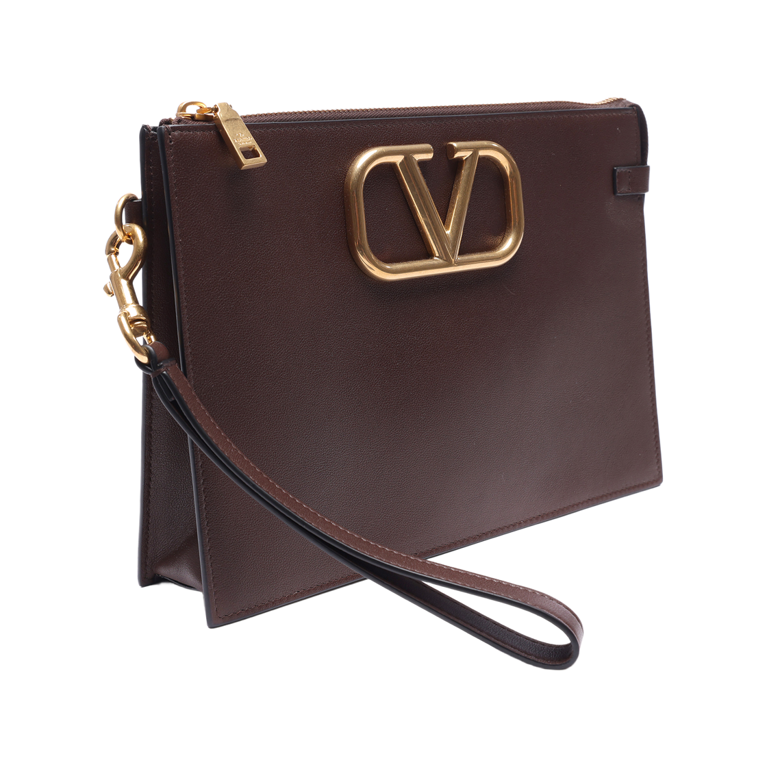 [25% 쿠폰] 발렌티노 브이로고 시그니쳐 카프스킨 파우치 브라운([25% 쿠폰] Valentino Vlogo Signature Calfskin Pouch Brown) - 3