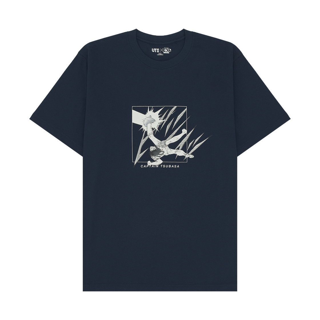 487571-68 Uniqlo UT Shueisha 100th Anniversary Captain Tsubasa T-Shirt Blue