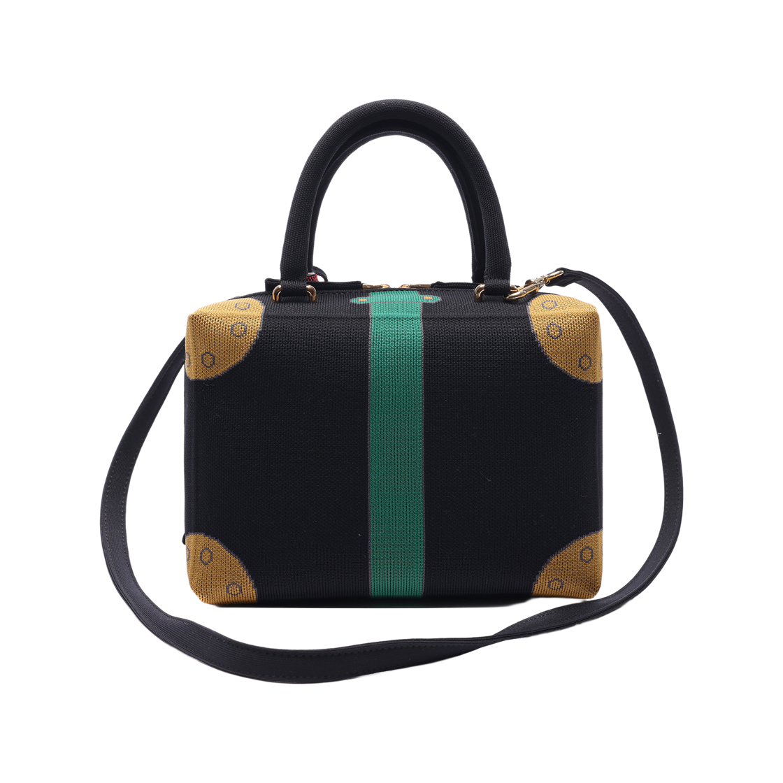 [25% 쿠폰] 마르니 트롬피 자카드 큐빅 토트백 블랙([25% 쿠폰] Marni Trompe Jacquard Cubic Tote Bag Black) - 4