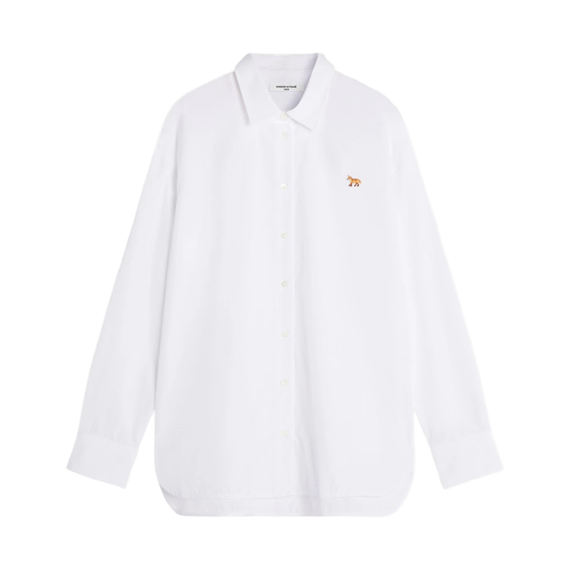 QW00413WC5062 P100 [25% 쿠폰] (W) Maison Kitsune Baby Fox Casual Shirt White