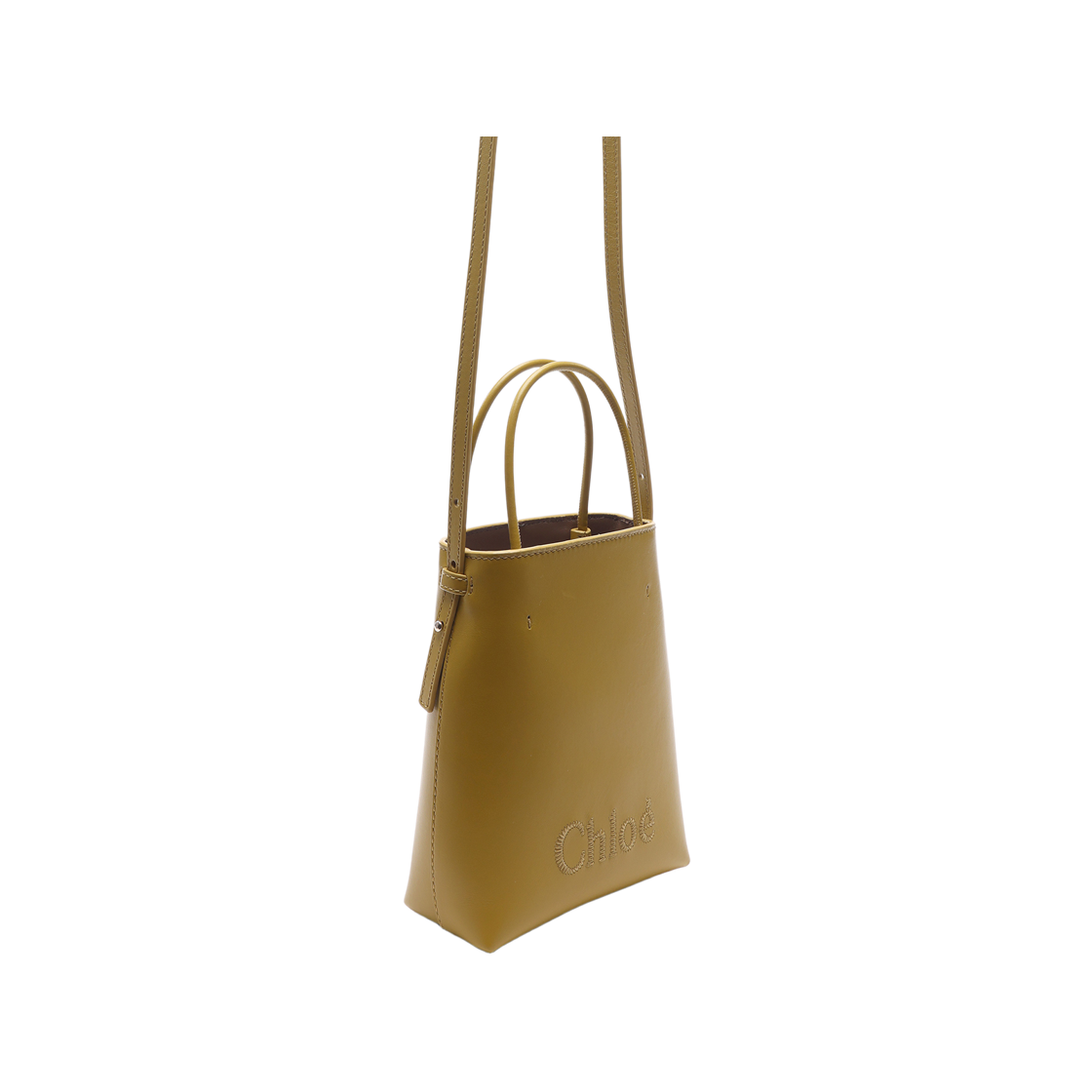 [25% 쿠폰] 끌로에 센스 마이크로 토트백 다크 옐로우([25% 쿠폰] Chloe Sense Micro Tote Bag Dark Yellow) - 3