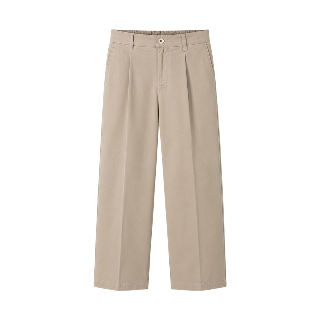 지크립 릴렉스 하프밴딩 핀턱 세미 와이드 슬랙스 연베이지(GCLIP Relaxed Half-Banding Pintuck Semi-Wide Slacks Light Beige) - 2