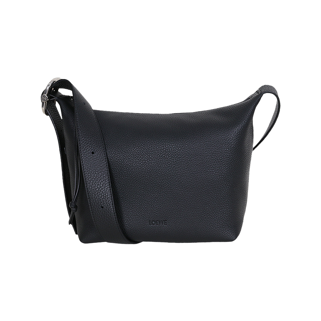 BB22CMDX01 1100 [25% 쿠폰] Loewe Loop Hobo Bag in Supple Grained Calfskin Black