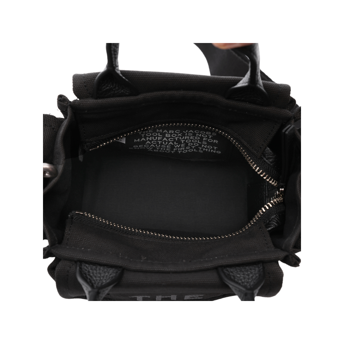 [25% 쿠폰] 마크 제이콥스 캔버스 미니 토트백 블랙([25% 쿠폰] Marc Jacobs Canvas Mini Tote Bag Black) - 6