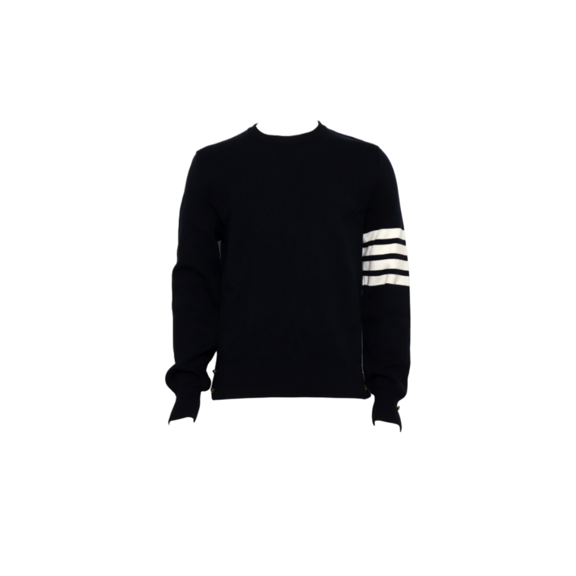 ITQB9DL2GFBS THOM BROWNE Navy Milano Stitch Crew Neck Sweater