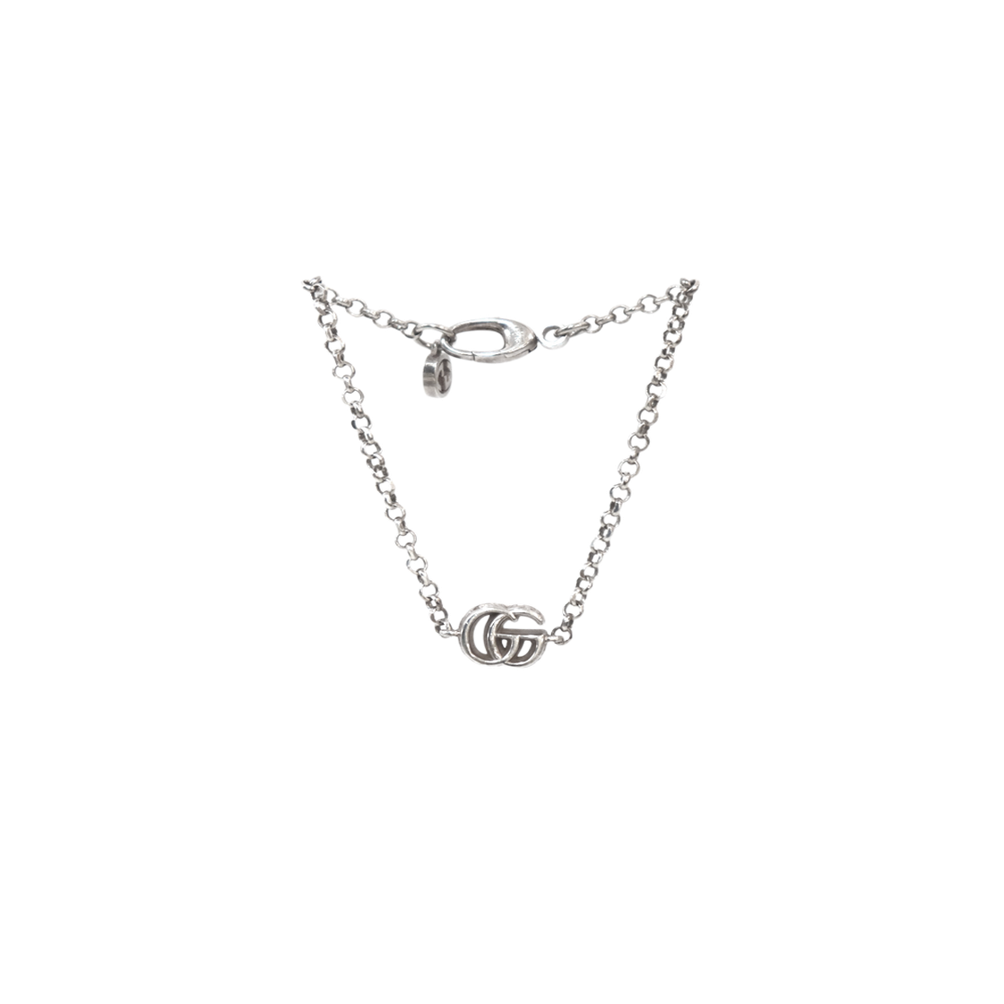ITOQKT7AR8E8 Gucci Double G Silver Bracelet C-B65116