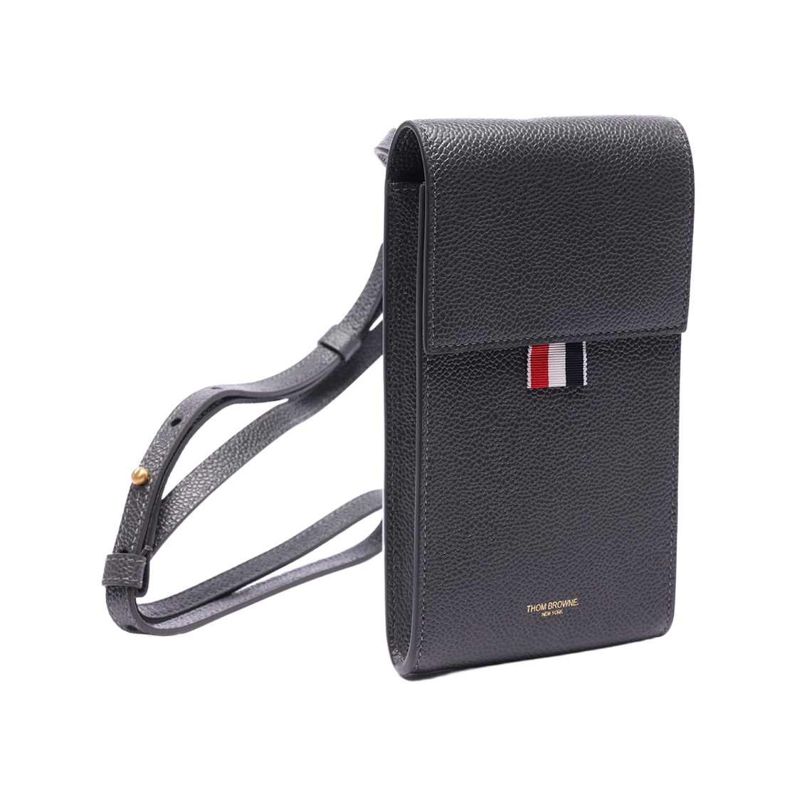 [25% 쿠폰] 톰브라운 스트랩 휴대폰 홀더 블랙 다크 그레이([25% 쿠폰] Thom Browne Strap Phone Holder Dark Grey) - 4
