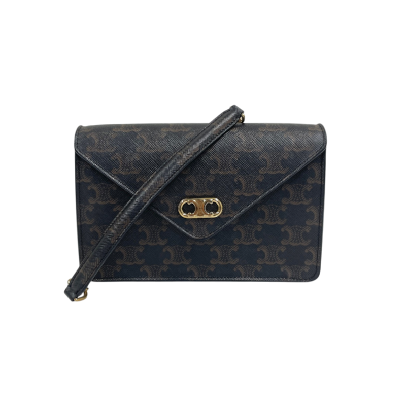 ITQBRHSA26IS Celine Triomphe Melon WOC Shoulder Bag