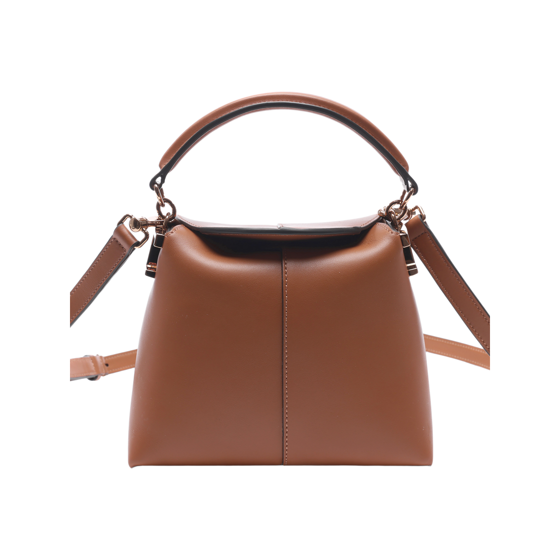 [25% 쿠폰] 토즈 T 케이스 레더 메신저 토트백 마이크로 브라운([25% 쿠폰] Tod's T Case Messenger Tote Bag in Leather Micro Brown) - 2