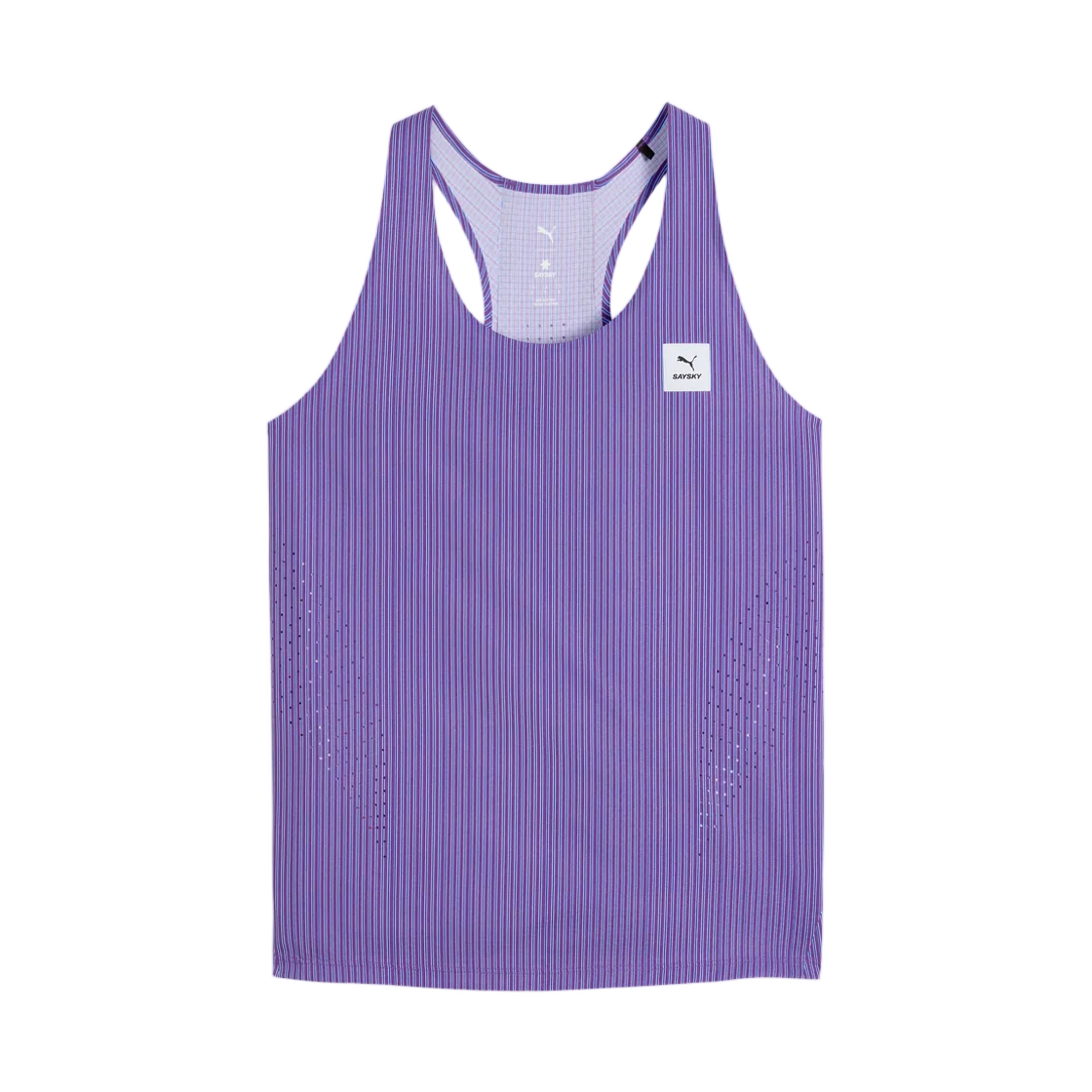 528995-99 (W) Puma x Saysky Ultraweave Singlet Purple Stripe