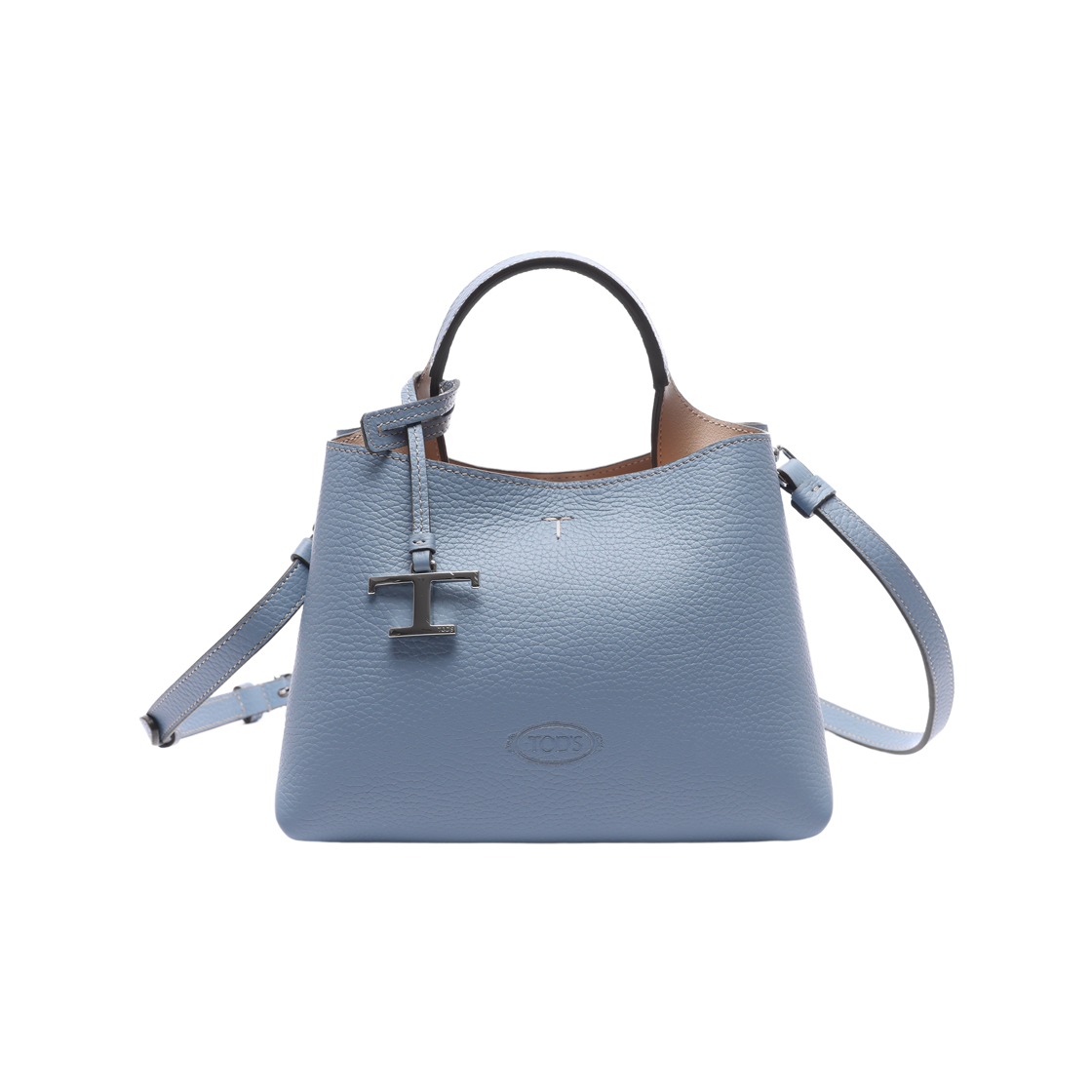 XBWAPAEL000 QRI 159D 26 [25% 쿠폰] Tod's Bag in Leather Micro Light Blue Beige
