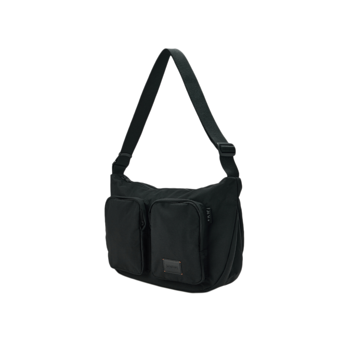 브롬톤 런던 투 포켓 호보 백 블랙(BROMPTON LONDON Two Pocket Hobo Bag Black) - 3