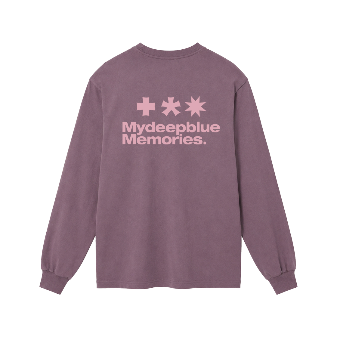 26081901 MydeepblueMemories Mm Symbol Logo Long Sleeve T Dark Pink