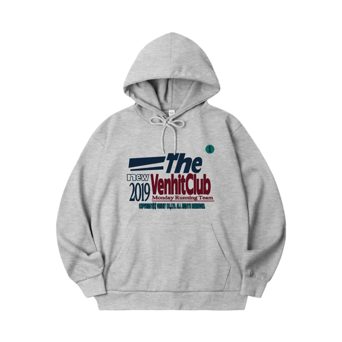 100170-0004 venhit MRT hoodie melange grey