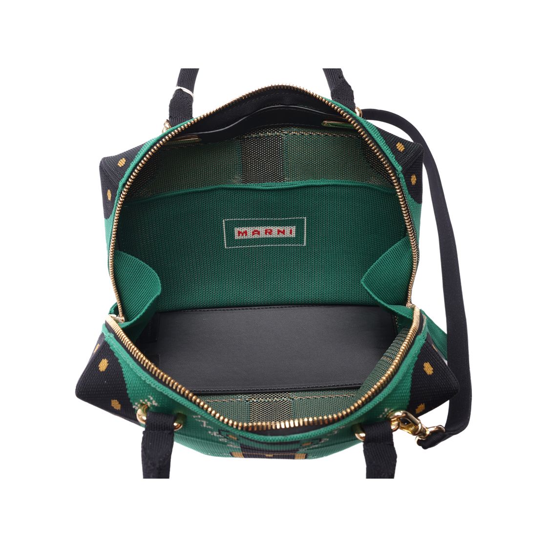 [25% 쿠폰] 마르니 큐빅 토트백 그린 블랙([25% 쿠폰] Marni Cubic Tote Bag Green Black) - 6