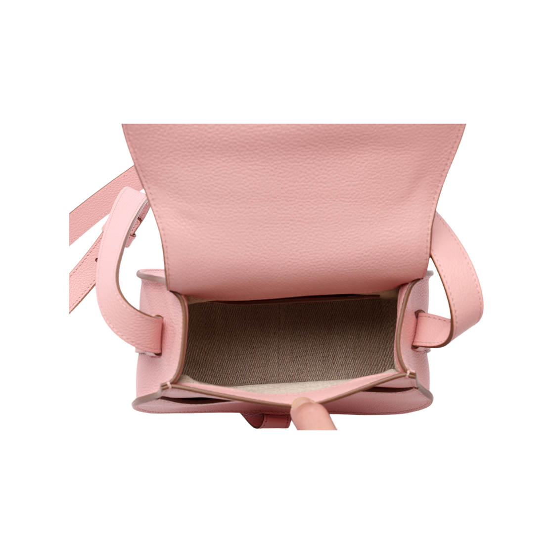 [25% 쿠폰] 끌로에 마르씨 스몰 새들백 블라썸 핑크([25% 쿠폰] Chloe Marcie Small Saddle Bag Blossom Pink) - 6