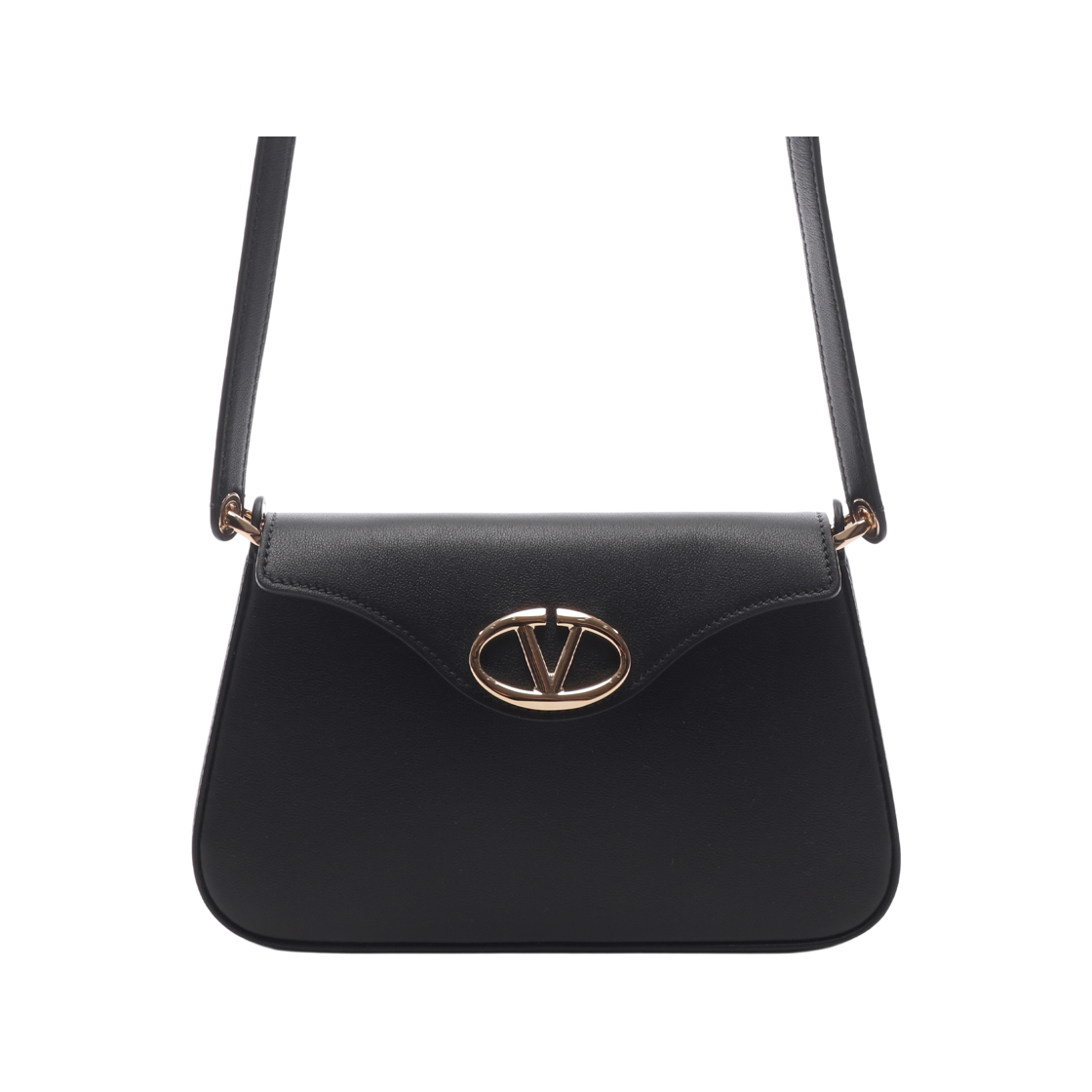 5W2P0AD4 MIM 0NO 24F [25% 쿠폰] Valentino Vlogo Signature Leather Shoulder Bag Black