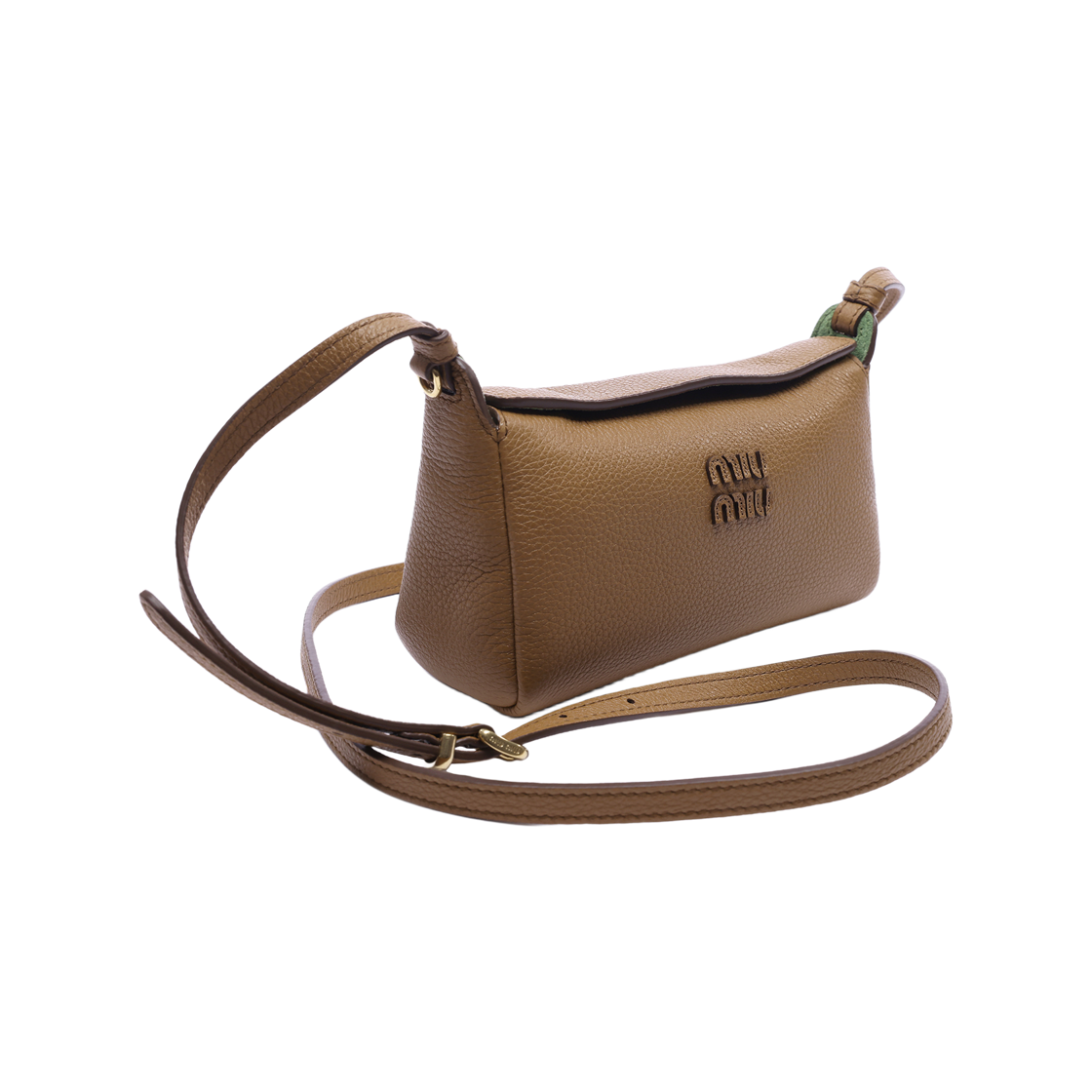 [25% 쿠폰] 미우 미우 레더 파우치 카멜([25% 쿠폰] Miu Miu Leather Pouch Camel) - 3