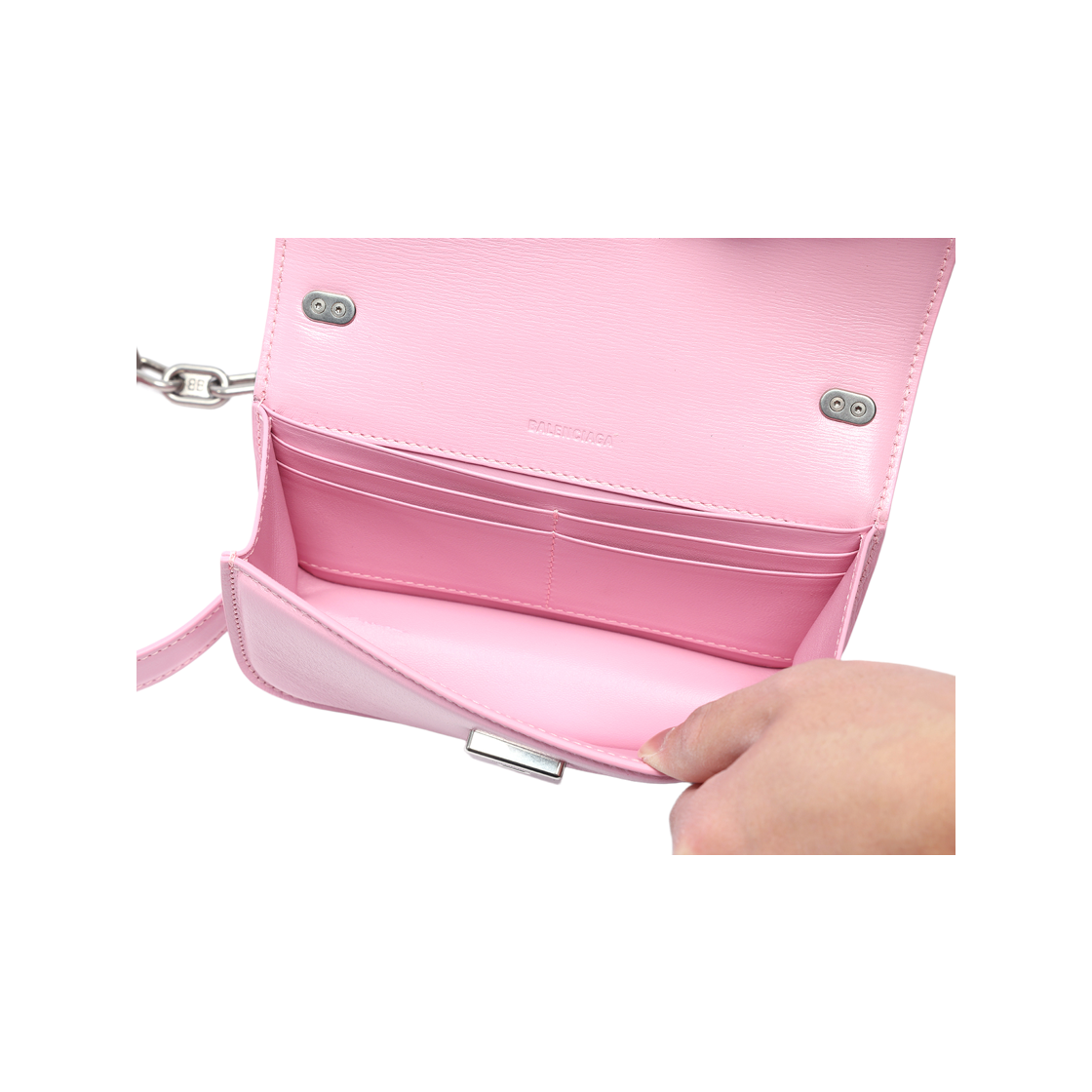 [25% 쿠폰] 발렌시아가 체인 가십 XS 백 핑크([25% 쿠폰] Balenciaga Gossip XS Bag with Chain Pink) - 6