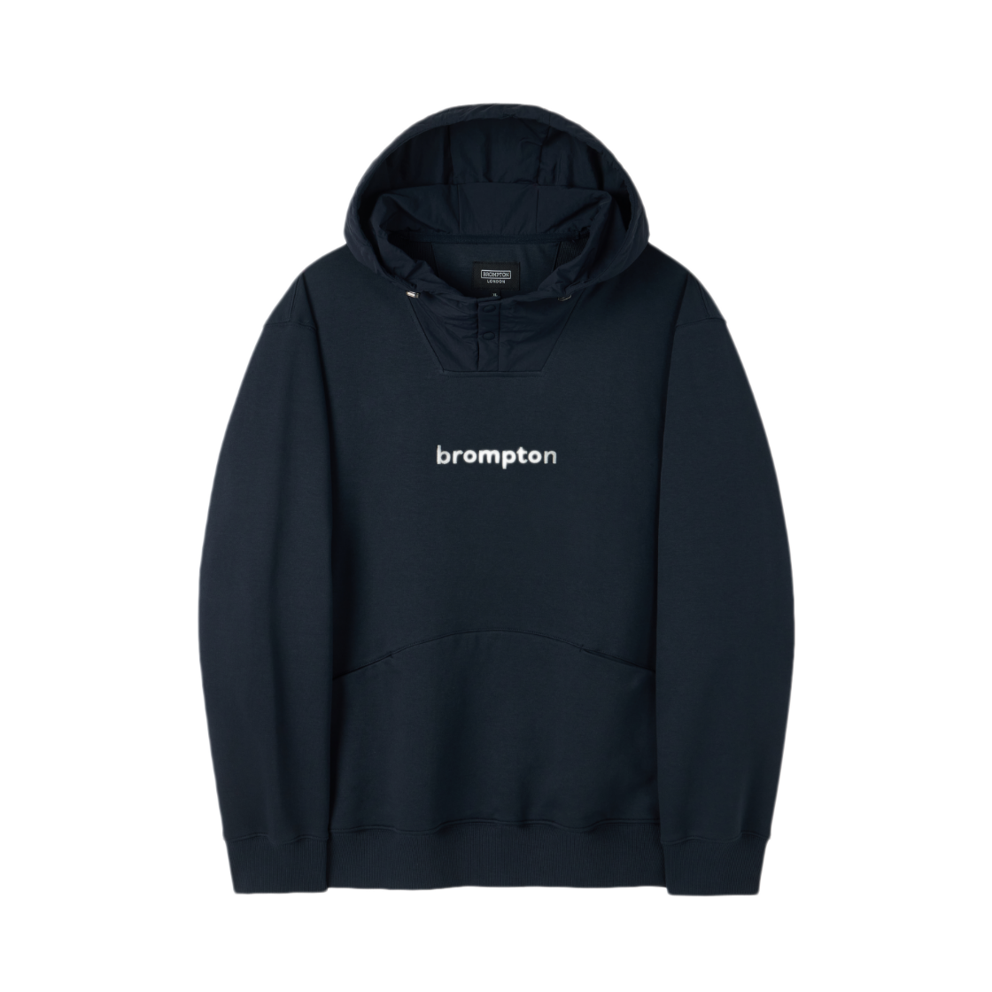 P253UHD162067 BROMPTON LONDON Reflective Jersey Hood D Navy
