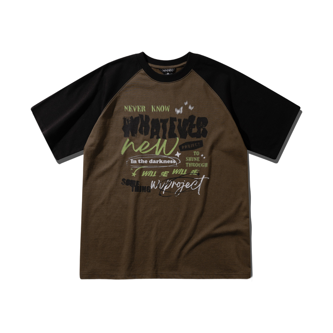 MJST7708_brown_29 WV PROJECT Something raglan 1/2 sleeve t-shirts brown MJST7708