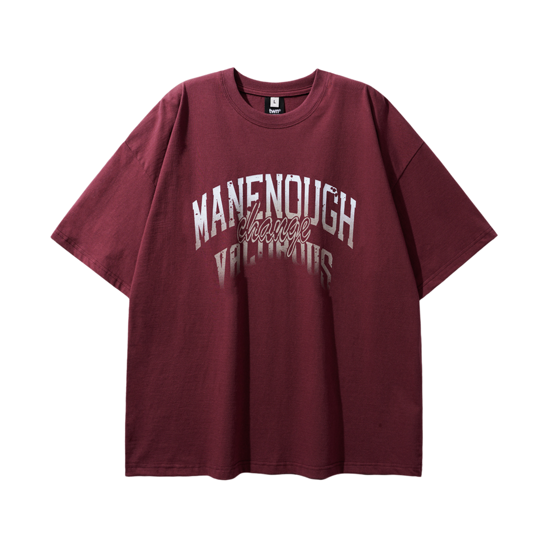 HHST3563_burgundy_29 TWN Manenough Short Sleeve Burgundy HHST3563