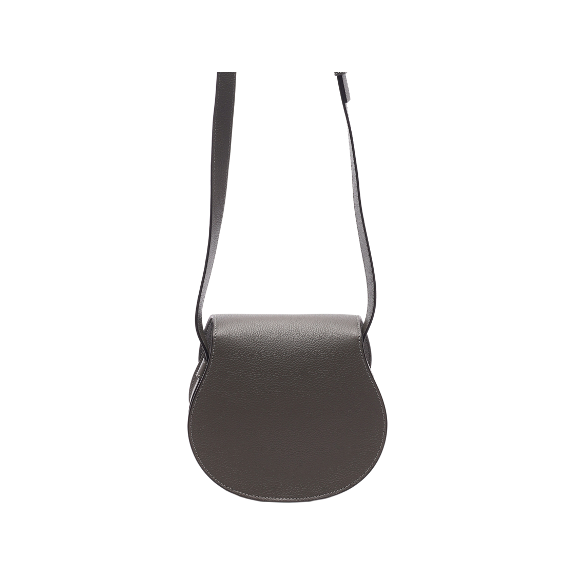 [25% 쿠폰] 끌로에 마르씨 스몰 새들백 엘리펀트 그레이([25% 쿠폰] Chloe Marcie Small Saddle Bag Elephant Grey) - 4