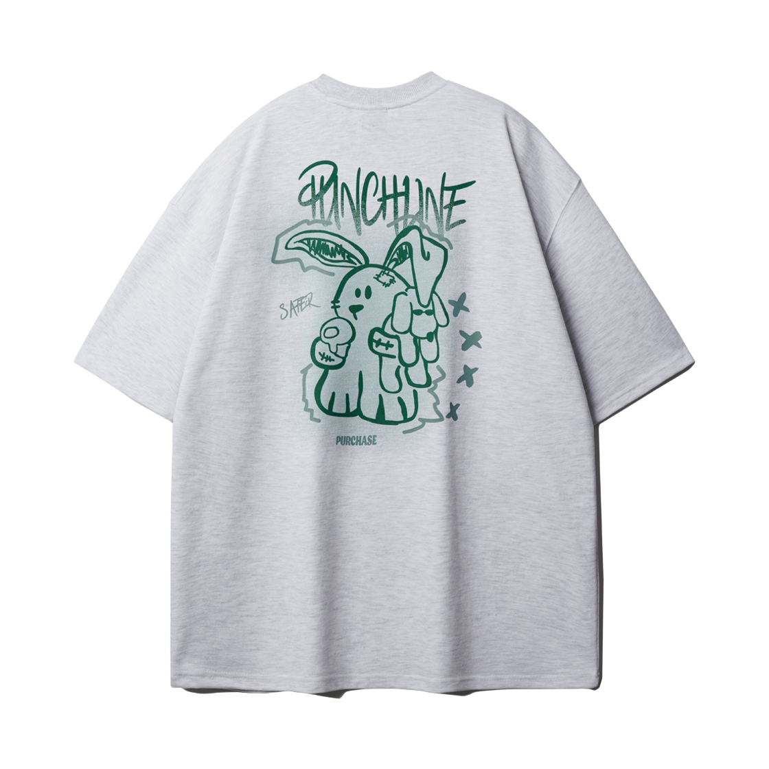 펀치라인 시큐어 반팔 화이트오트밀 ISST9142(PUNCHLINE Secure Short Sleeve Whiteoatmeal ISST9142)