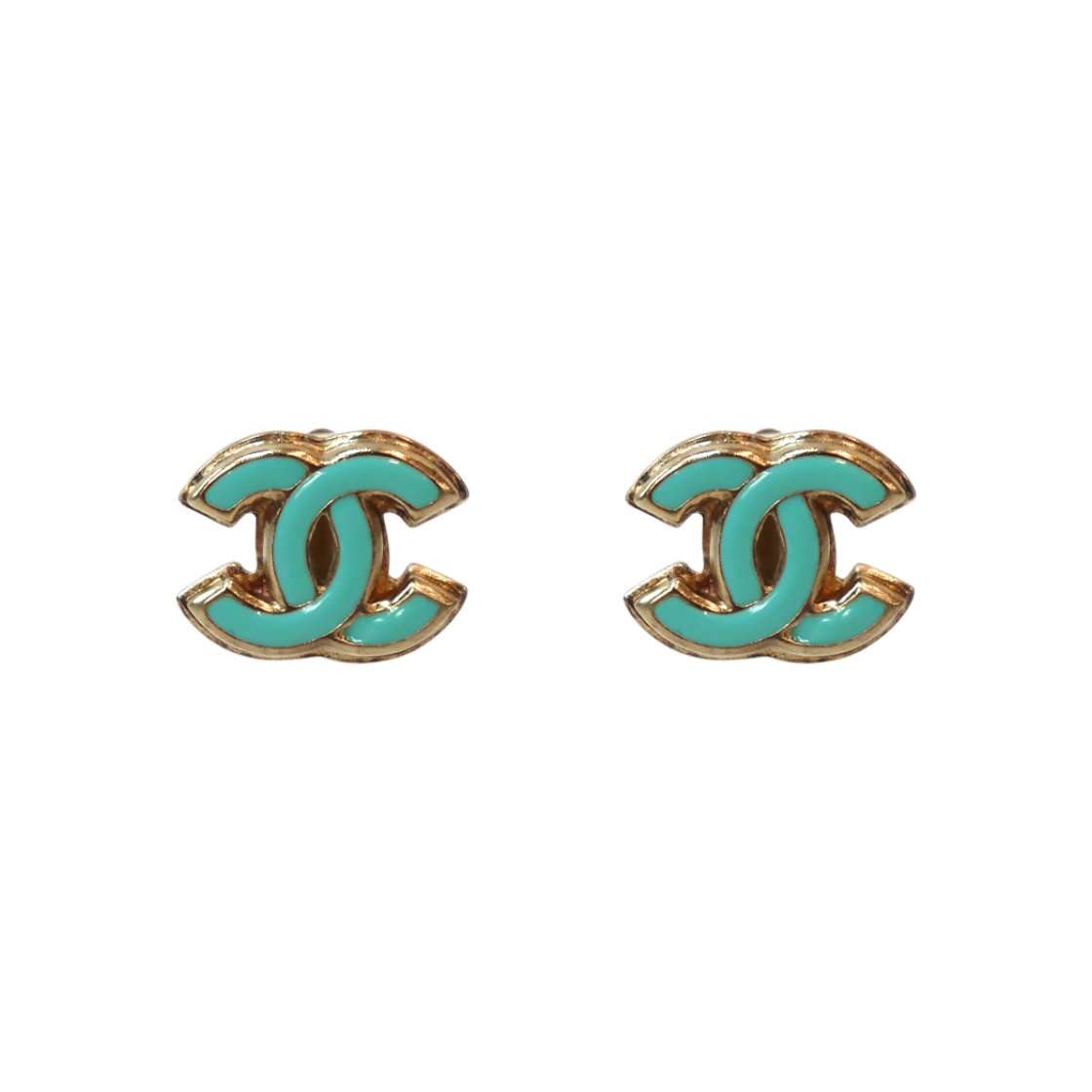 IT8U5EFKAOT2 Chanel Mint CC Earrings A-B65681