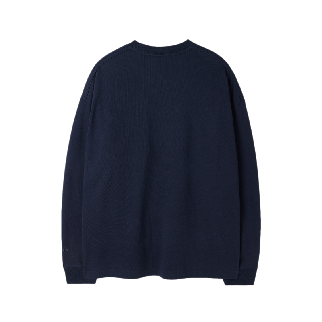 브롬톤 런던 베이직 솔리드 롱 슬리브 티셔츠 네이비(BROMPTON LONDON Basic Solid Long Sleeve T-Shirt Navy) - 2