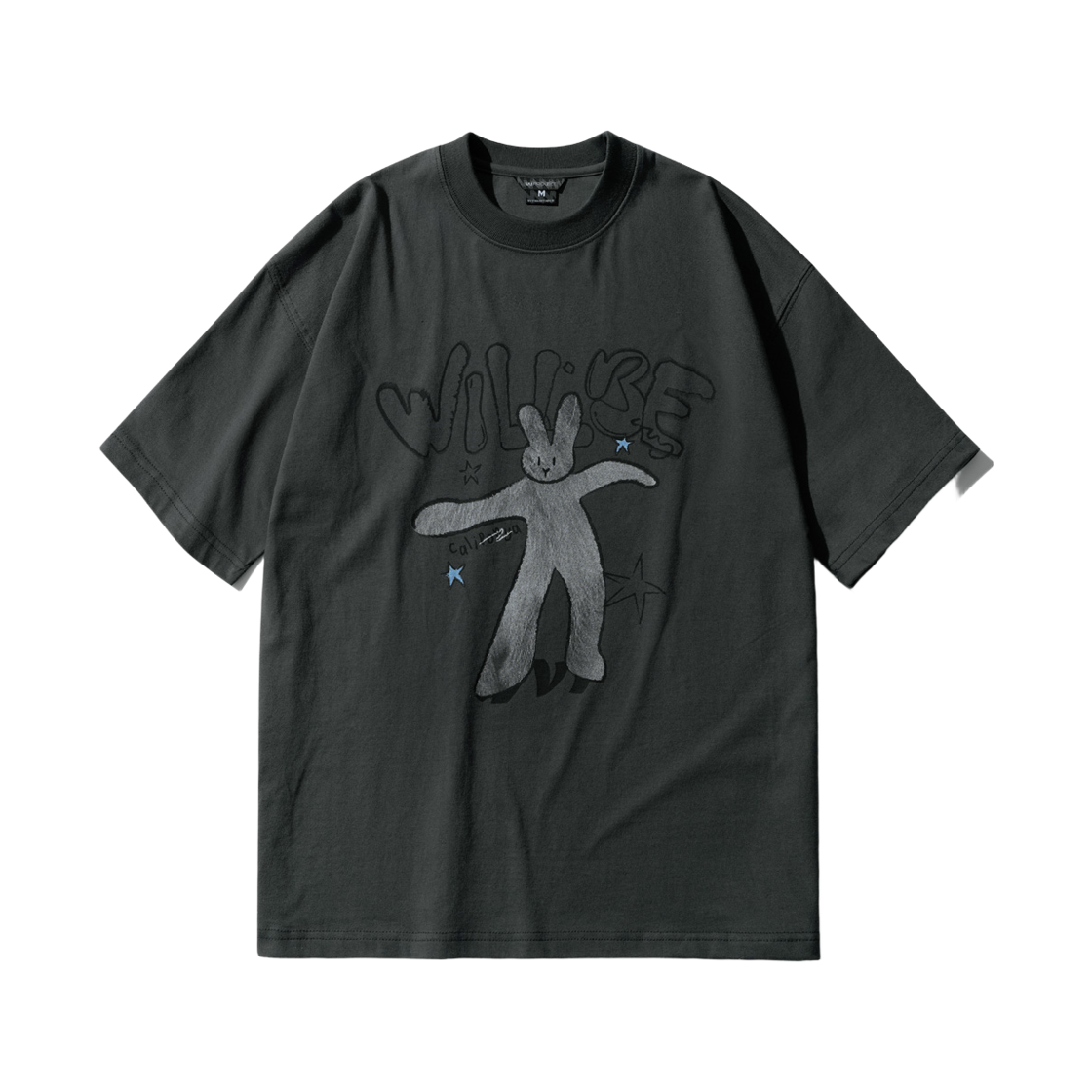 MJST7718_darkgray_29 WV PROJECT Bunny webe 1/2 sleeve t-shirts darkgray MJST7718
