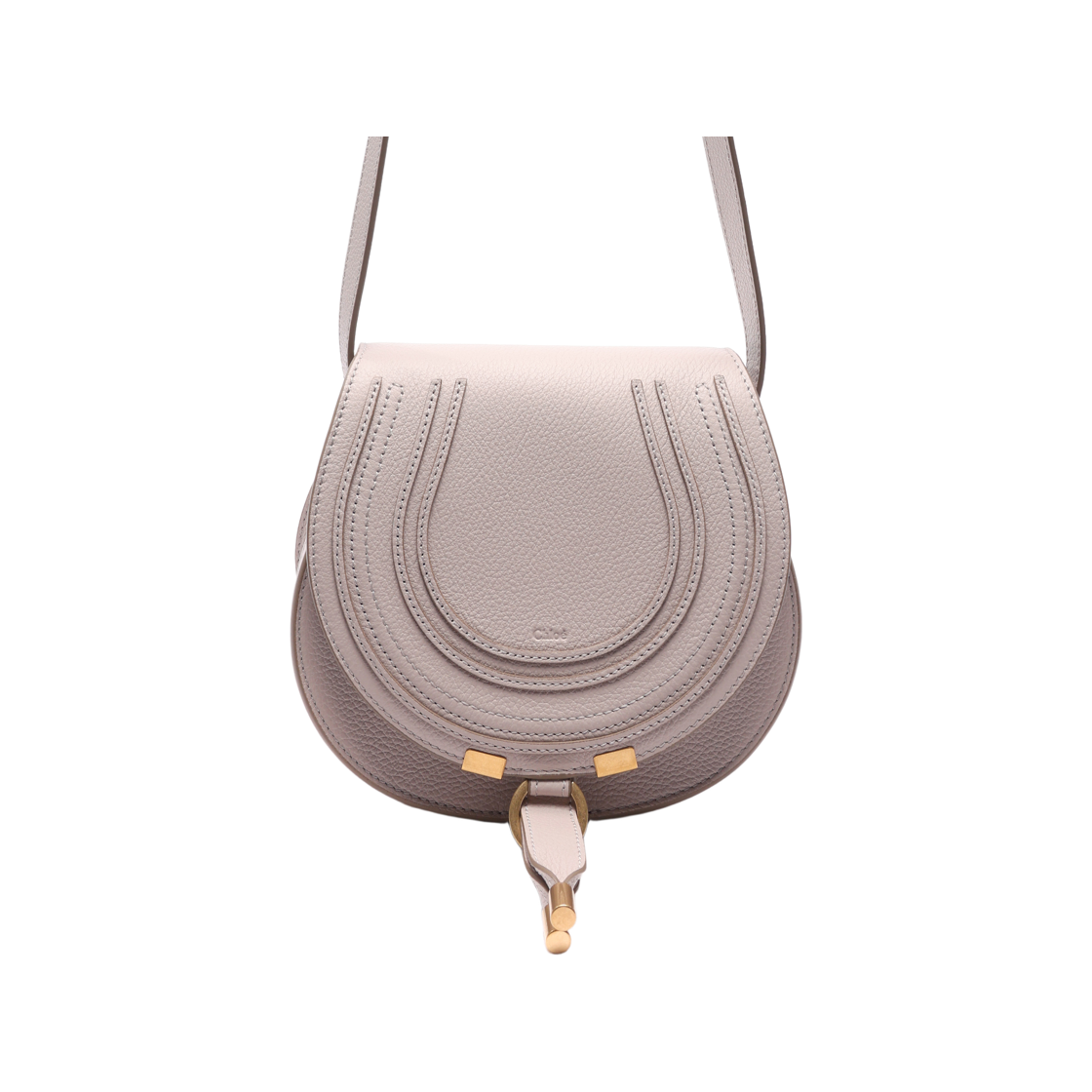 [25% 쿠폰] 끌로에 마르씨 스몰 새들 백 와일드 그레이([25% 쿠폰] Chloe Marcie Small Saddle Bag Wild Grey) - 2