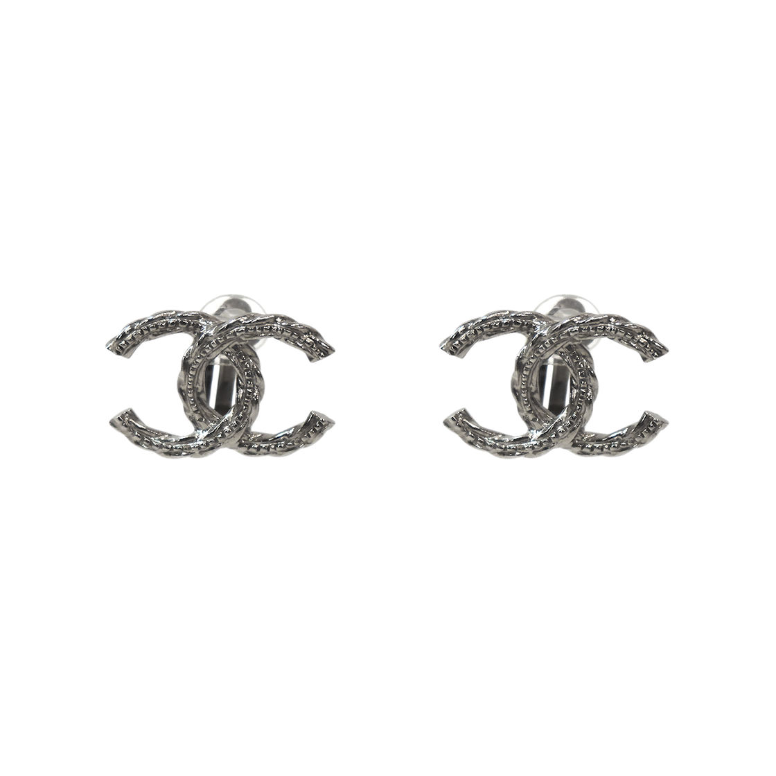 ITI3P5S5KO85 Chanel B15B CC Silver Earrings A-B65012