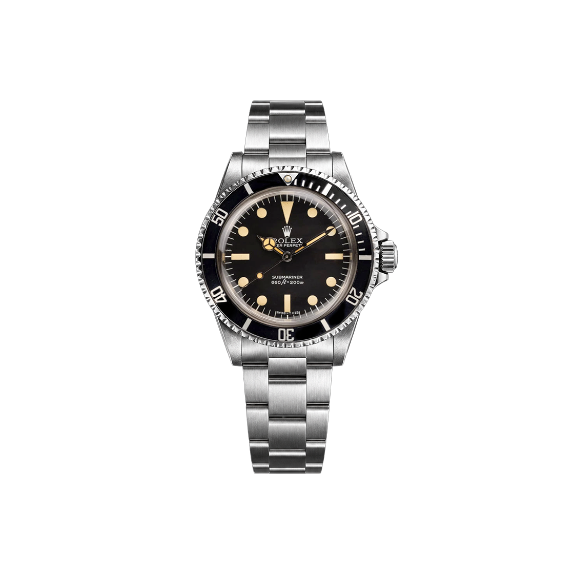 ITTNOWNR7OVH Rolex Submariner Vintage 40-5513 Black Dial + Dot Oyster No. 8376