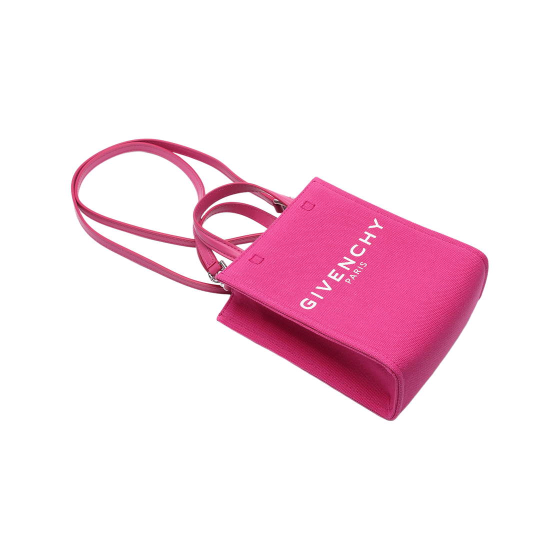 [25% 쿠폰] 지방시 미니 G 토트 핸드백 네온 핑크([25% 쿠폰] Givenchy Mini G Tote Handbag Neon Pink) - 5