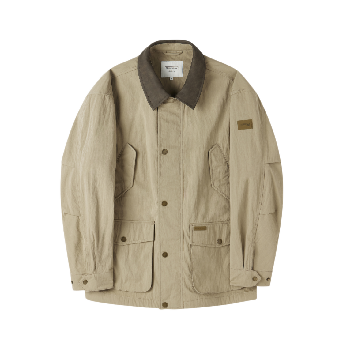 P253UJK420070 BROMPTON LONDON Greenford Midi Jacket Beige