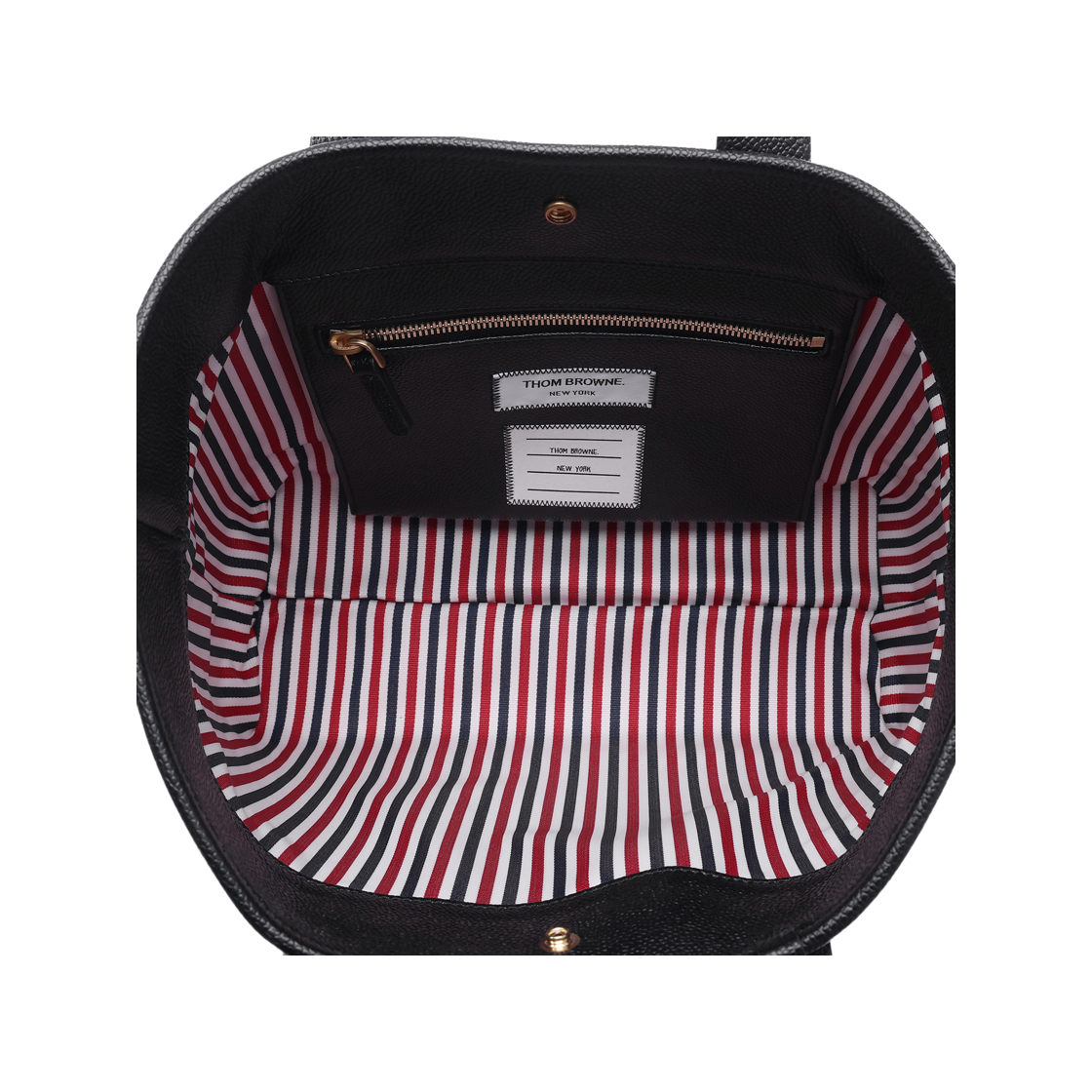[25% 쿠폰] 톰브라운 페블 그레인 스몰 툴 토트백 블랙([25% 쿠폰] Thom Browne Pebble Grain Small Tool Tote Bag Black) - 6