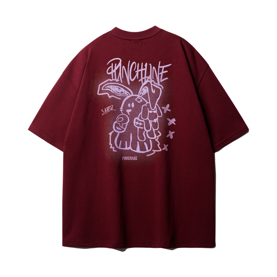 ISST9142_burgundy_29 PUNCHLINE Secure Short Sleeve Burgundy ISST9142