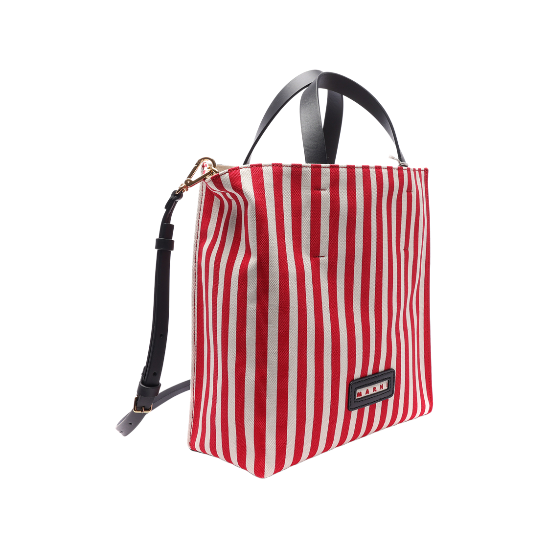 [25% 쿠폰] 마르니 뮤제오 스트라이프 토트백 레드([25% 쿠폰] Marni Museo Stripe Tote Bag Red) - 3