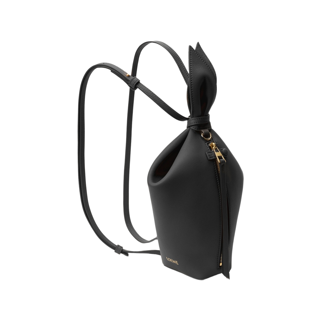ABNYBL1X01-1100 Loewe Scarf Backpack in Smooth Calfskin Black