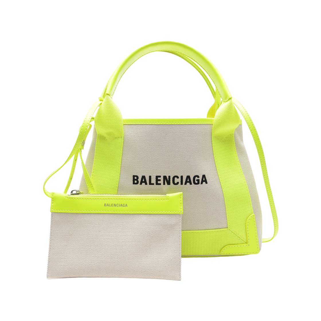390346_K9HAN_1072_20F [25% 쿠폰] Balenciaga Navy Cabas Tote Bag Beige Yellow