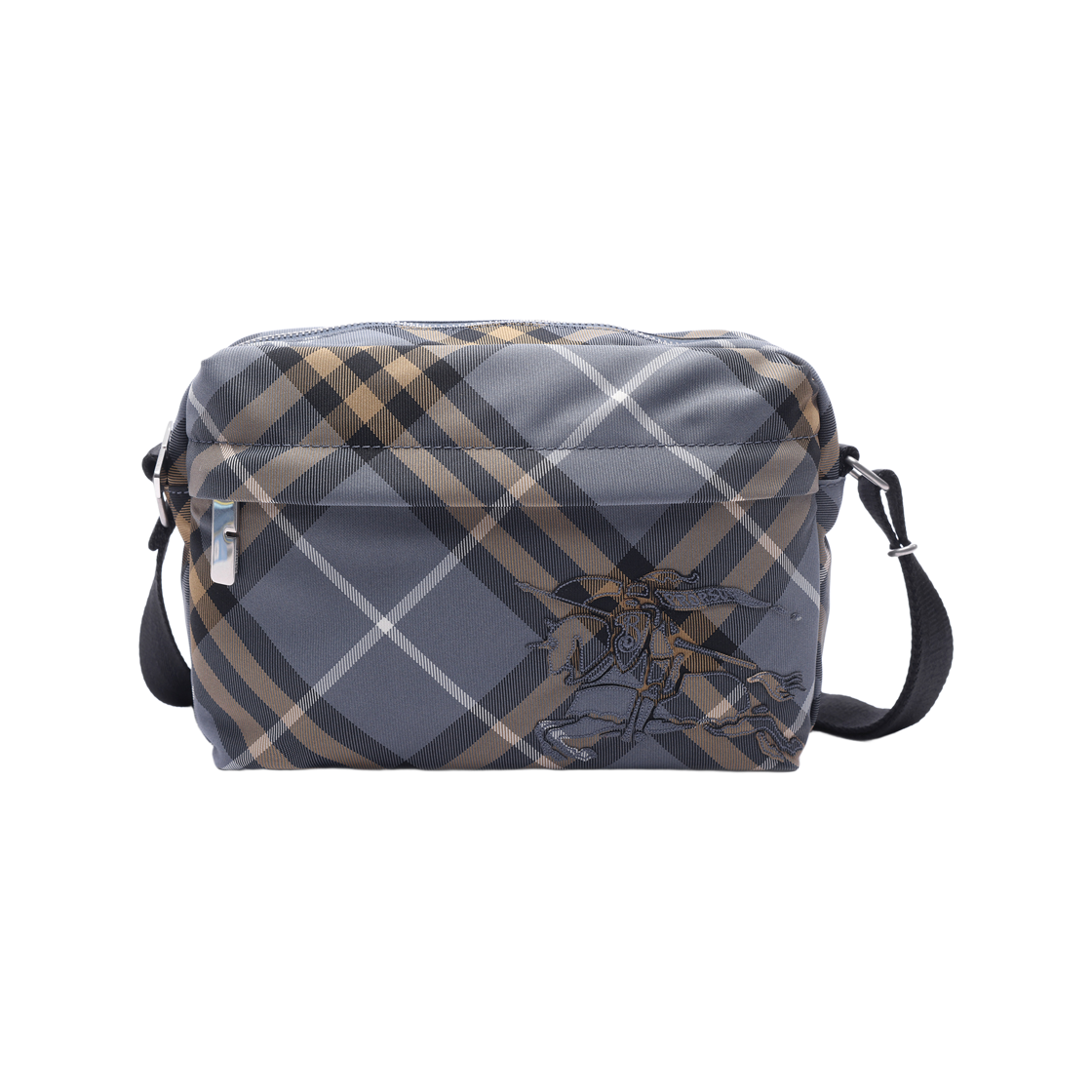 8123453 WAVE BLUE 26S [25% 쿠폰] Burberry Small Check Crossbody Bag Wave Blue