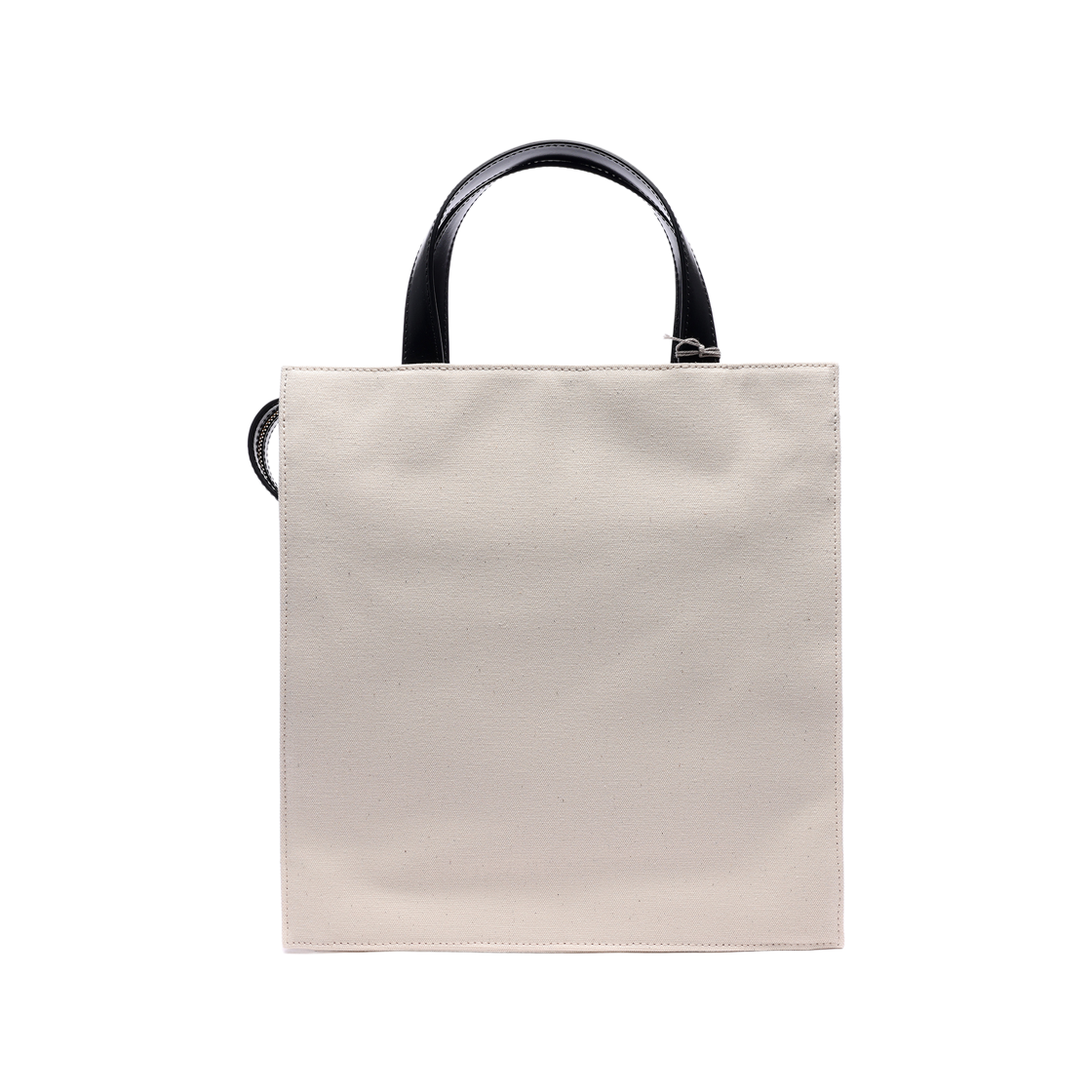 [25% 쿠폰] 마르니 코튼 레더 토트백 블랙 내츄럴([25% 쿠폰] Marni Cotton Leather Tote Bag Black Natural) - 4