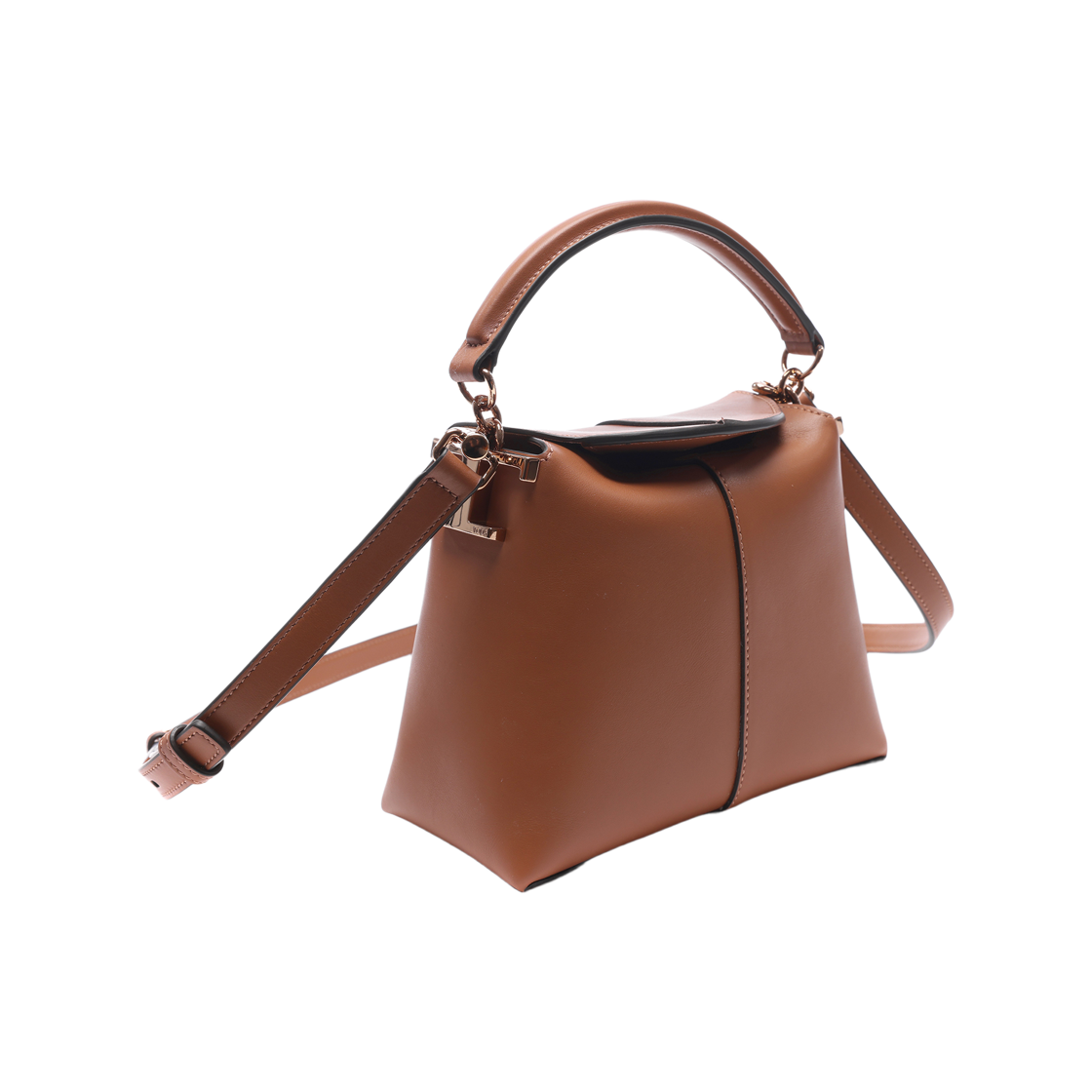 [25% 쿠폰] 토즈 T 케이스 레더 메신저 토트백 마이크로 브라운([25% 쿠폰] Tod's T Case Messenger Tote Bag in Leather Micro Brown) - 3