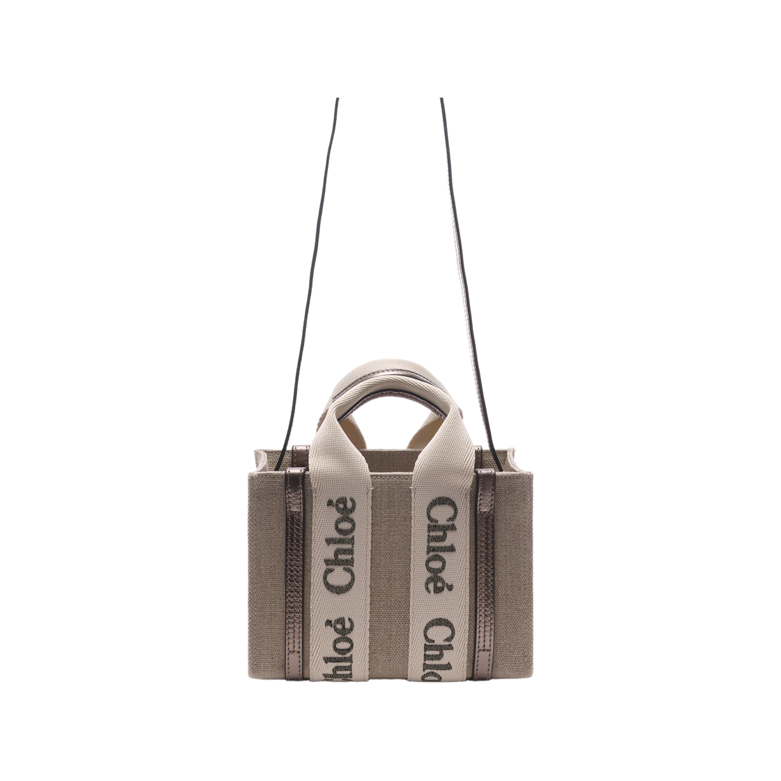 [25% 쿠폰] 끌로에 우디 미니 토트백 그레이([25% 쿠폰] Chloe Woody Mini Tote Bag Gray) - 4