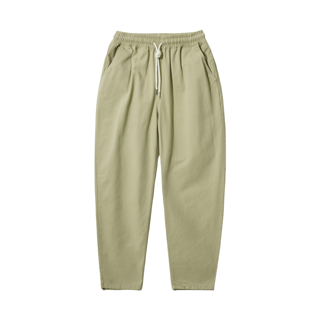 CJLP7509_Beige_29 WV PROJECT Plain summer cotton banding Pants Beige CJLP7509