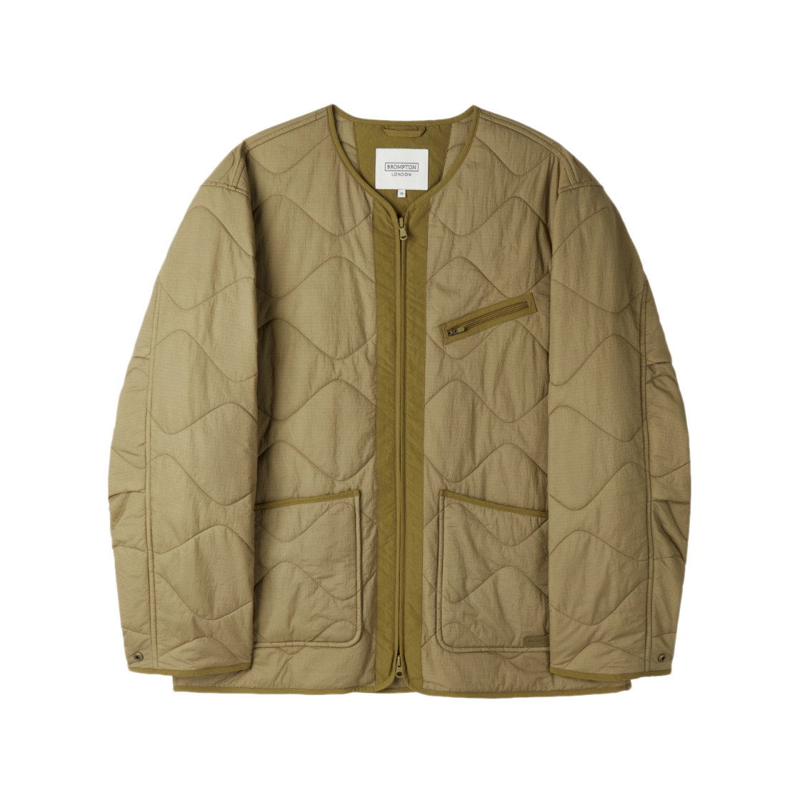 P254UPD430070 BROMPTON LONDON British Camper Quilted Jacket Beige